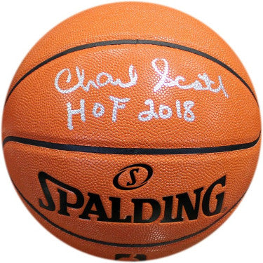 Charlie Scott Autographed Spalding NBA I/O Basketball HOF 2018 (Boston Celtics/Virginia Squires)- JSA Witnessed Hologram-Powers Sports Memorabilia