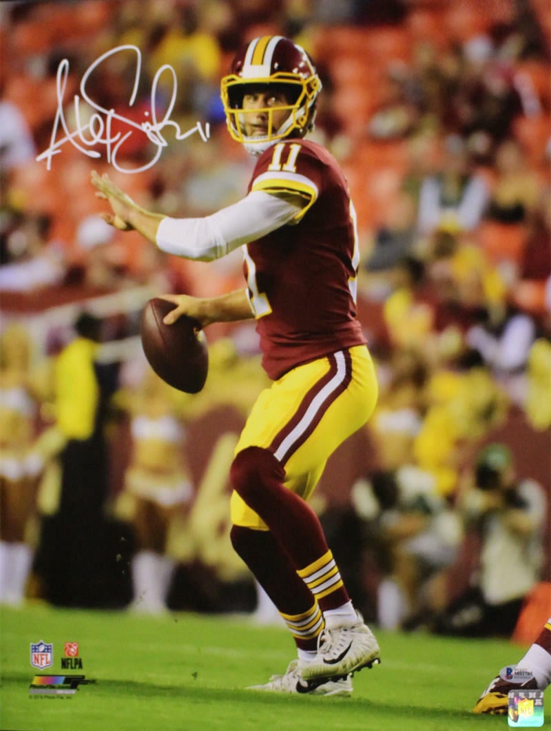 Alex Smith Signed Washington Redskins 16x20 Photo – Beckett Authenticated-Powers Sports Memorabilia