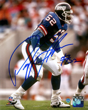 Pepper Johnson Autographed New York Giants 8x10 Photo #52- Steiner Hologram-Powers Sports Memorabilia