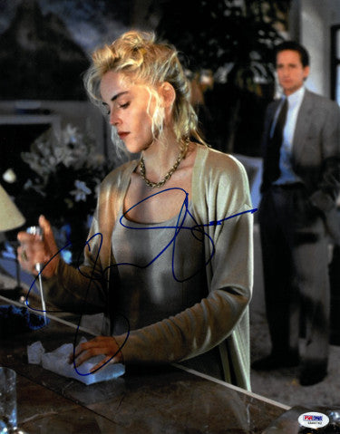 Sharon Stone Autographed Basic Instinct 11x14 Photo Ice Pick- PSA ITP Hologram (entertainment/movie memorabilia)-Powers Sports Memorabilia