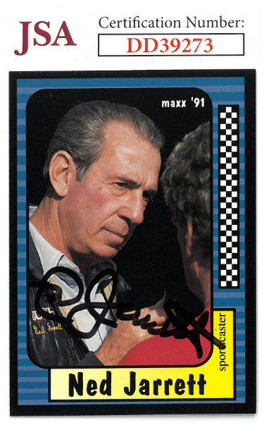 Ned Jarrett Autographed NASCAR 1991 Maxx Racing Trading Card #227- JSA Hologram #DD39273-Powers Sports Memorabilia