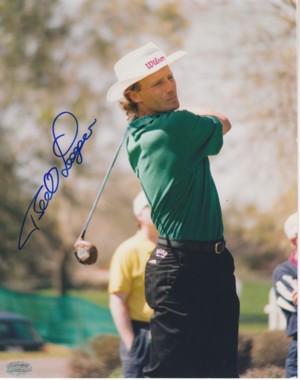 Bernhard Langer Autographed 8x10 Photo- Mounted Hologram - CTBL_A2276-Powers Sports Memorabilia