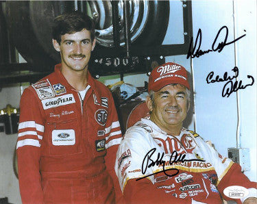 Bobby Allison/Donnie Allison/Eddie Allison triple Autographed NASCAR 8x10 Photo- JSA Hologram #DD32923 (w/ Davey Allison)
