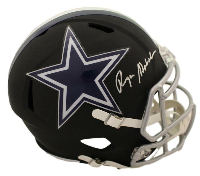 Roger Staubach Signed Dallas Cowboys Replica Black Matte Helmet – JSA Authenticated-Powers Sports Memorabilia