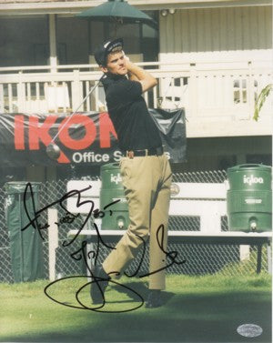 Jesper Parnevik Autographed 8x10 Photo "All The Best"- Mounted Hologram-Powers Sports Memorabilia