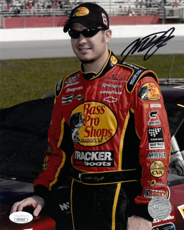 Martin Truex Jr. Autographed NASCAR Bass Pro Shops 8x10 Photo- JSA Hologram #DD32936 (wearing hat)-Powers Sports Memorabilia