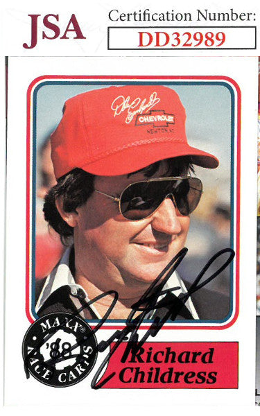 Richard Childress Autographed NASCAR 1988 Maxx Charlotte Racing Trading Card #29- JSA Hologram #DD32989-Powers Sports Memorabilia