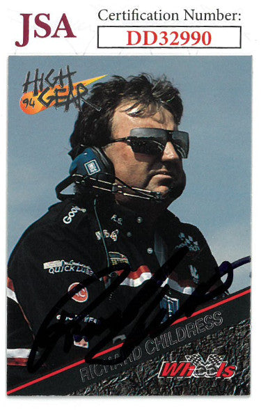 Richard Childress Autographed NASCAR 1994 Wheels Racing Trading Card #33- JSA Hologram #DD32990-Powers Sports Memorabilia