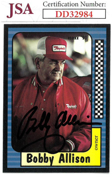 Bobby Allison Autographed NASCAR 1991 Maxx Charlotte Racing Trading Card #27- JSA Hologram #DD32984-Powers Sports Memorabilia