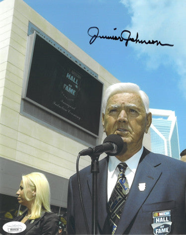 Junior Johnson Autographed NASCAR Hall of Fame 8x10 Photo- JSA Hologram #DD39239-Powers Sports Memorabilia