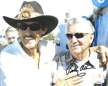 Bobby Allison Autographed NASCAR 8x10 Photo- JSA Hologram #DD39152 (w/ Richard Petty)