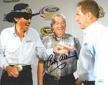 Bobby Allison Autographed NASCAR 8x10 Photo- JSA Hologram #DD39153 (w/ Richard Petty & Darrell Waltrip)