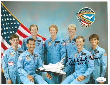Robert "Hoot" Gibson Autographed NASA Astronaut Pilot 8x10 Photo CDR STS 61C- JSA Holo #DD39270