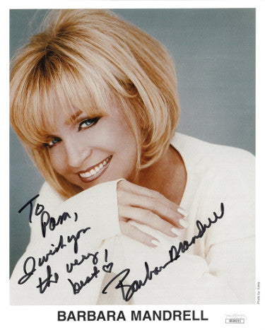Barbara Mandrell Autographed 8x10 Photo To Pam- I Wish You the Very Best- JSA Hologram #DD39211-Powers Sports Memorabilia