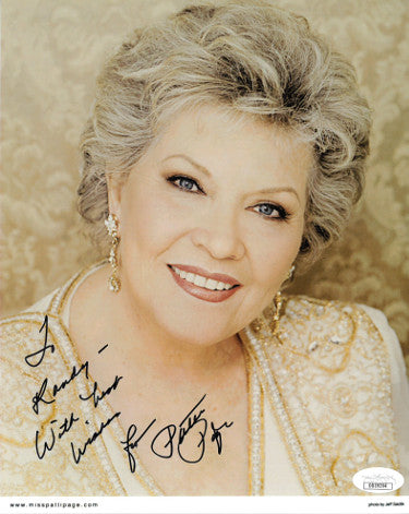 Patti Page Autographed Color 8x10 Photo To Randy With Best Wishes- JSA Hologram #DD39204-Powers Sports Memorabilia
