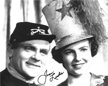 Joan Leslie Autographed Yankee Doodle Dandy Vintage B&W 8x10 Photo- JSA Hologram #DD39307 (w/ James Cagney)-Powers Sports Memorabilia