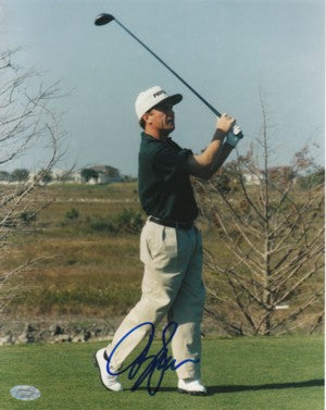 Jeff Sluman Autographed 8x10 Photo- Mounted Hologram-Powers Sports Memorabilia