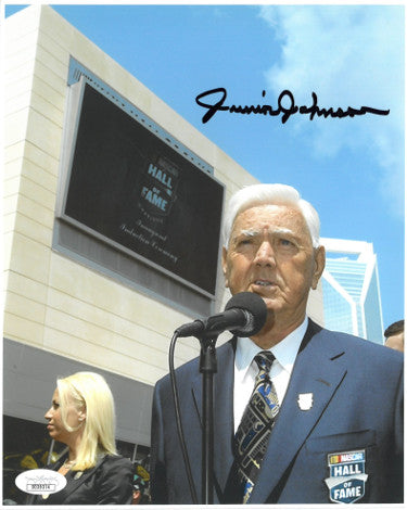 Junior Johnson Autographed NASCAR Hall of Fame 8x10 Photo- JSA Hologram #DD39374-Powers Sports Memorabilia