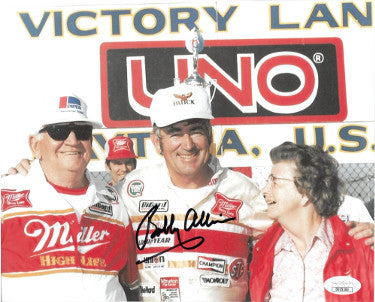 Bobby Allison Autographed NASCAR Victory Lane 8x10 Photo- JSA Hologram #DD39380