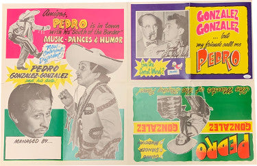 Pedro Gonzalez Gonzalez Autographed 34x22 Vintage Poster Say The Secret Word Groucho- Folded- Pristine Condition- To Derryl Wood- JSA-Powers Sports Memorabilia