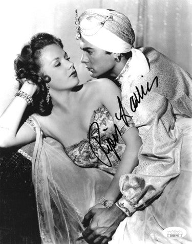 Piper Laurie Autographed 1952 Son of Ali Baba Vintage B&W 8x10 Photo- JSA Hologram #DD90947 (w/ Tony Curtis)-Powers Sports Memorabilia