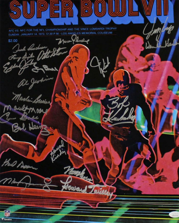 1972 Miami Dolphins Signed 16x20 Photo 20 Signatures Griese – JSA Authenticated