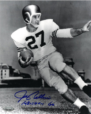 Joe Bellino Autographed Navy Midshipmen Vintage B&W 8x10 Photo Heisman 60- Tri-Star Hologram-Powers Sports Memorabilia