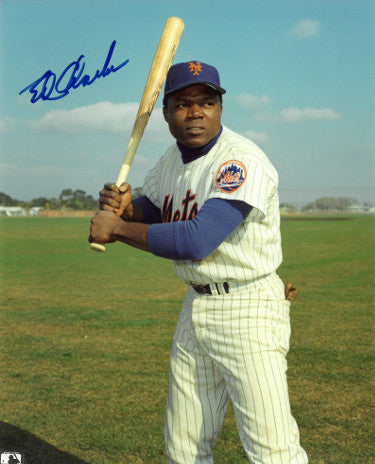 Ed Charles Autographed New York Mets 8x10 Photo-Powers Sports Memorabilia