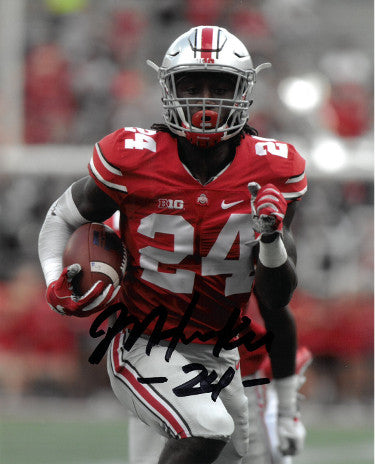Malik Hooker Autographed Ohio State Buckeyes 8X10 Photo #24 - COA-Powers Sports Memorabilia