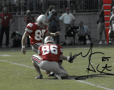 Mike Nugent Autographed Ohio State Buckeyes 8x10 Photo #85 - COA-Powers Sports Memorabilia