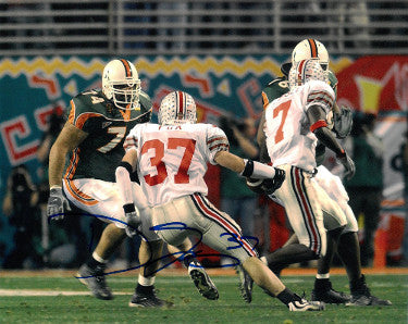 Dustin Fox Autographed Ohio State Buckeyes 8X10 Photo #37 - COA-Powers Sports Memorabilia