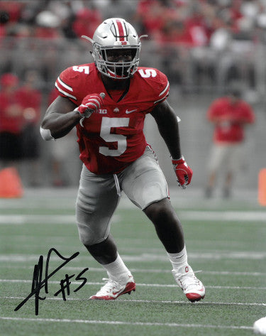 Raekwon McMillan Autographed Ohio State Buckeyes 8X10 Photo #5-Powers Sports Memorabilia