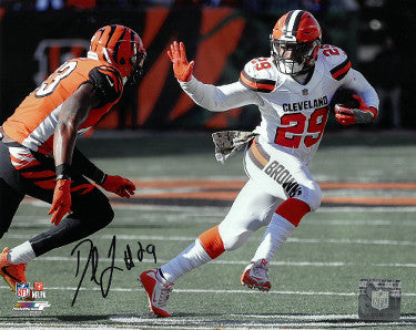 Duke Johnson Autographed Cleveland Browns 8x10 Photo #29 (vs Bengals)-Powers Sports Memorabilia