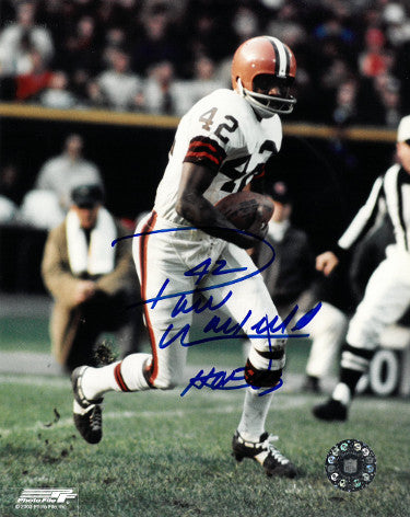 Paul Warfield Autographed Cleveland Browns Vintage 8x10 Photo #42 HOF 83-Powers Sports Memorabilia