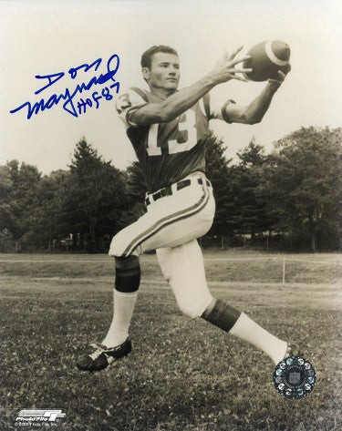 Don Maynard Autographed New York Jets Vintage Sepia 8x10 Photo HOF 87-Powers Sports Memorabilia
