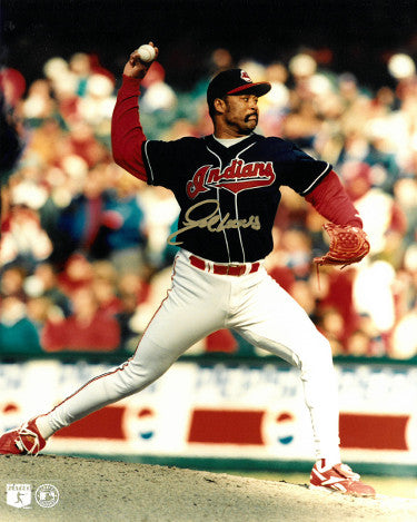 Jose Mesa Autographed Cleveland Indians 8x10 Photo (gold signature)-Powers Sports Memorabilia