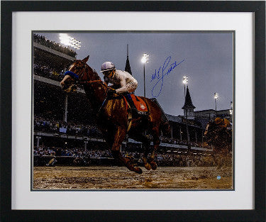 Mike E. Smith Autographed Justify 2018 144th Kentucky Derby 16 x 20 Photograph Custom Framing Triple Crown- Steiner Hologram-Powers Sports Memorabilia