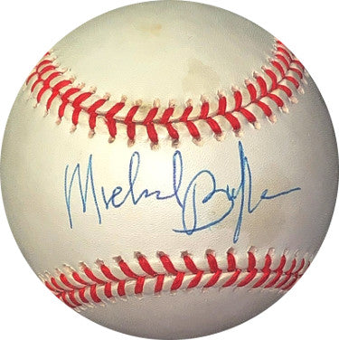 Michael Buffer Autographed RONL Rawlings Official National League Baseball minor tone spots- JSA Hologram #EE41791 (Boxing Announcer)-Powers Sports Memorabilia