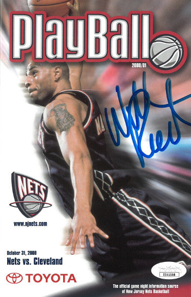 Willis Reed Autographed 2000-01 New Jersey Nets Playball Program vs Cleveland 10/31/00- JSA #EE41598-Powers Sports Memorabilia