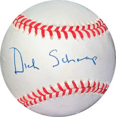 Dick Schaap Autographed RONL Rawlings Official National League Baseball- JSA Hologram #EE41667 (ESPN/The Sports Reporters)-Powers Sports Memorabilia