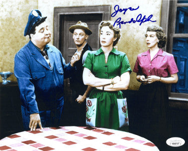 Joyce Randolph Autographed Honeymooners Trixie Norton Vintage Color 8x10 Photo- JSA Hologram #DD64737-Powers Sports Memorabilia