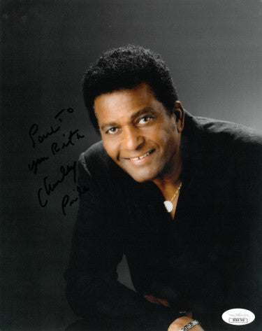 Charley Pride Autographed 8x10 Photo Love to You Rita- JSA Hologram #DD64749-Powers Sports Memorabilia