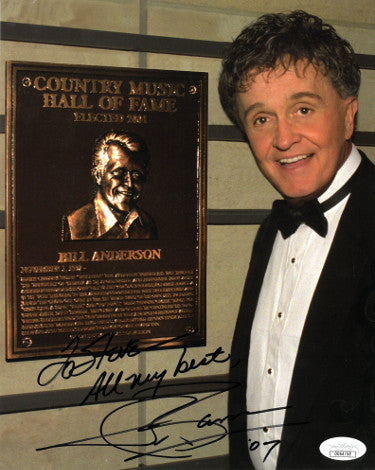 Bill Anderson Autographed Country Music Hall of Fame 8x10 Photo - JSA #DD64750 To Steve All My Best (Whisperin'(-Powers Sports Memorabilia