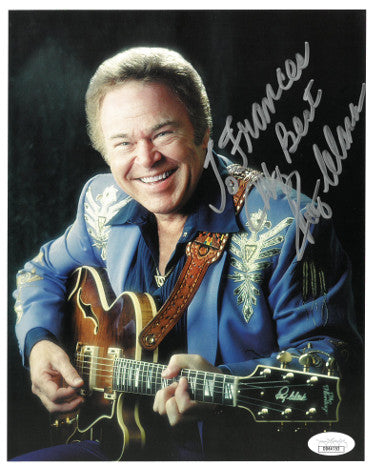 Roy Clark Autographed Color 8x10 Photo To Frances- JSA Hologram #DD64753 (Hee Haw)-Powers Sports Memorabilia