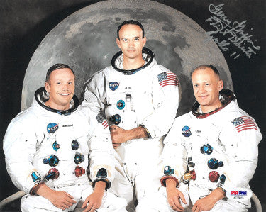 Gerry/Gerald Griffin Autographed Color 8x10 Photo Flight Director Apollo 11- PSA Hologram #AE39613