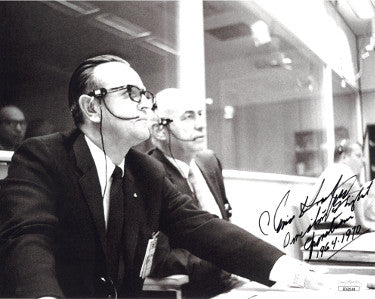 Chris/Christopher Kraft Autographed NASA 8x10 Photo Director of Flight Operations 1964-1970- JSA Hologram #EE62144 (Apollo 13)-Powers Sports Memorabilia
