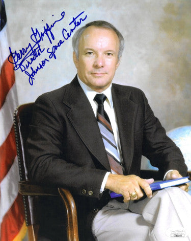 Gerry/Gerald Griffin Autographed Apollo 13 Flight Director Color 8x10 Photo Director Johnson Space Center- JSA Hologram #EE62148-Powers Sports Memorabilia