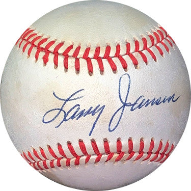Larry Jansen Autographed RONL Rawlings Official National League Baseball tone spots- JSA Hologram #EE41615 (New York Giants)-Powers Sports Memorabilia