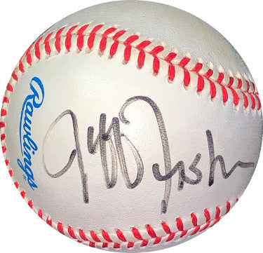 Jeff Fisher Autographed ROAL Rawlings Official American League Baseball- JSA Hologram #EE41713 (Oilers/Titans/Rams)-Powers Sports Memorabilia