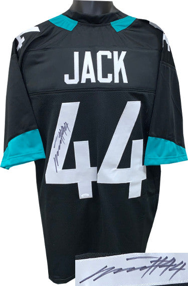 Myles Jack Autographed Black Custom Stitched Pro Style Football Jersey #44- JSA Hologram-Powers Sports Memorabilia